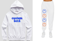 Cozy Hoodie Set with Colored Smileys