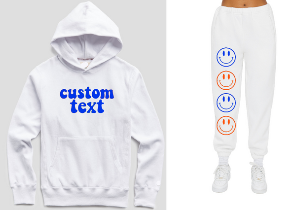 Cozy Hoodie Set with Colored Smileys