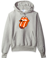 Champion Hoodie with Rolling Stones Tongue