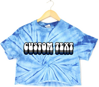 Cute Tailgating T-shirt made of 100% combed cotton  Hand made exceptional spiral tie dye  GIldan brand.  Add custom text at checkout