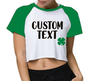 Baseball Tee with Custom Phrase or Word