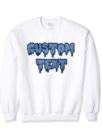 Sorority/Tailgate crewneck made of heavy 50% cotton, 50% poly for comfort and durability  Gildan brand  Add custom text at checkout