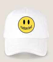 Trucker Hat with Drew Smiley Face