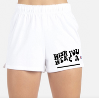 Champion brand with logo athletic shorts. Add custom text at checkout