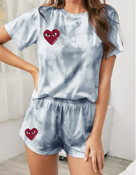 Tie Dye Set with Comme des Garçons Heart