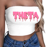 Cute Tailgate/Sorority tube top 90% polyester/10% spandex. Runs true to size  Add your custom text at checkout.