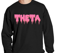 Crewneck Sweatshirt with Sorority Melted Drip