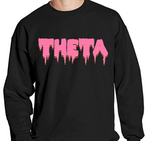 Crewneck Sweatshirt with Sorority Melted Drip