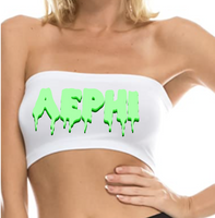 Cute Sorority bandeau.  One size fits all with this comfy  92% nylon, 8% spandex stylish bandeau by KURVE.  Great for layering or wear alone.  Add custom text at checkout