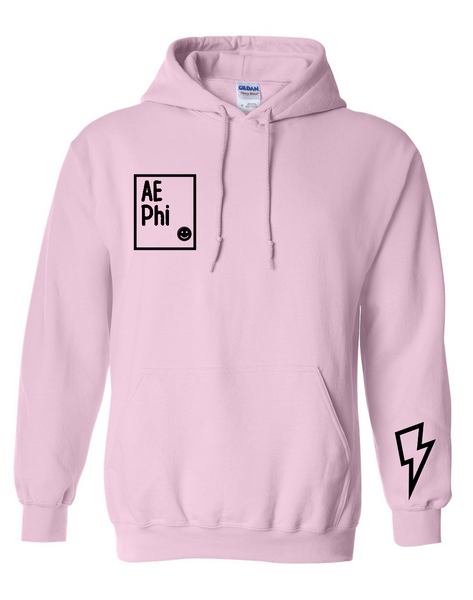 Cute sorority heavyweight hoodie made from 50% cotton, 50% poly for durability and comfort.  Gildan brand  Add sorority at checkout   