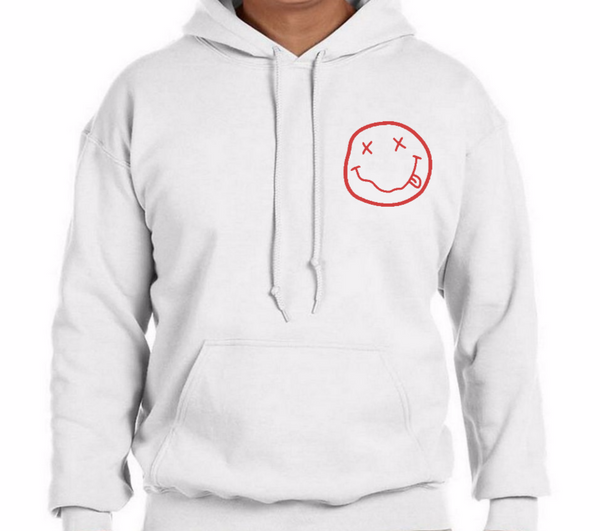 Cornered Dripped Smiley Face Hoodie