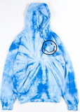 Tie Dye Dripped Smiley Face Hoodie