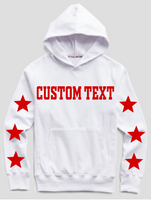 Show your spirit hoodie made of 50% cotton, 50% poly for comfort and durability  Gildan brand  Add your custom text at checkout   