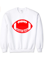 Sorority/Tailgate crewneck made of heavy 50% cotton, 50% poly for comfort and durability  Gildan brand  Add custom text at checkout