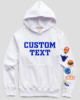 Tailgate & sorority hoodies made of 50% cotton, 50% poly for comfort and durability  GIldan brand  Add custom text at checkout