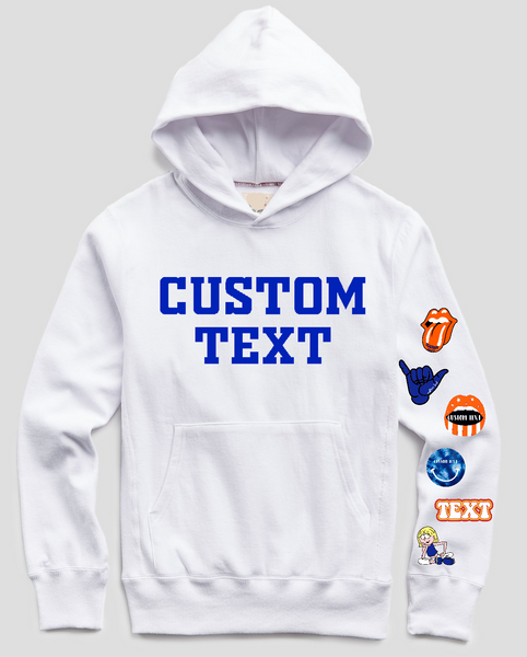 Tailgate & sorority hoodies made of 50% cotton, 50% poly for comfort and durability  GIldan brand  Add custom text at checkout