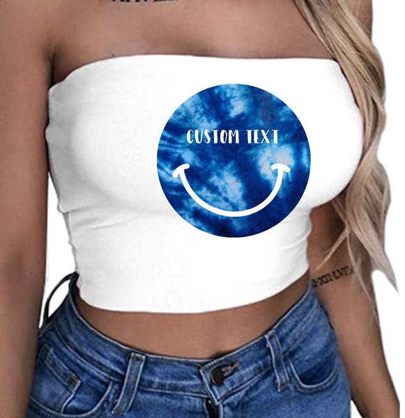 Customize your Crop Tops by adding a personalized text!!