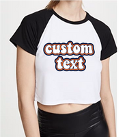 100% combed cotton.  Raglan sleeves cut for stylish tailgating. Can be cropped or super cropped to your style.  ALL BELLY BUTTON LENGTH CROPPED UNLESS SPECIFIED OTHERWISE  Add custom text at checkout