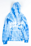 WISH YOU WERE on Tie Dye Hoodie