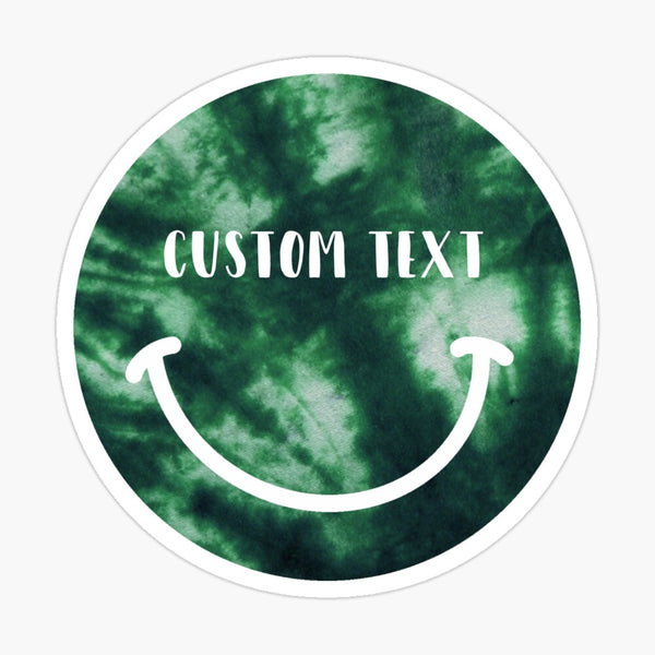 Tie Dye Smiley Sticker